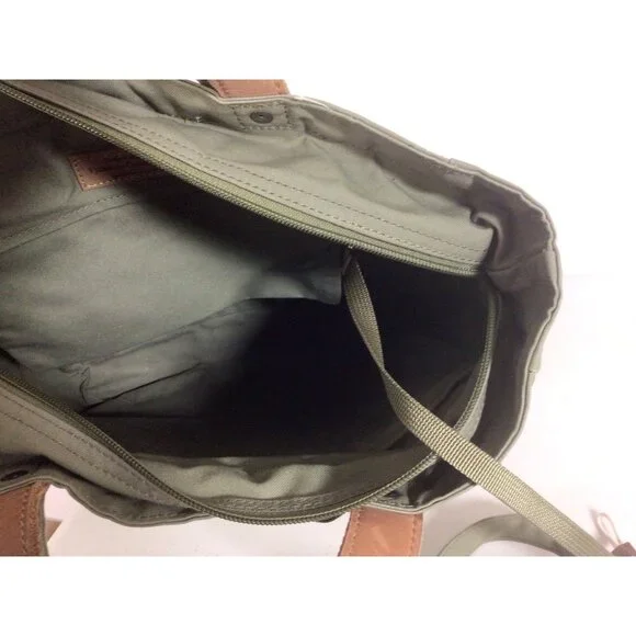 Fjallraven G-1000 Tote Bag Green Canvas Convertible Backpack - Picture 6 of 9